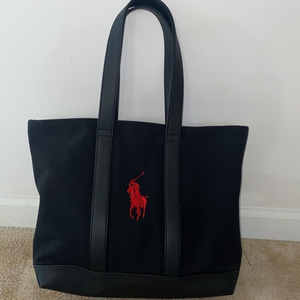 RALPH LAUREN canvas tote